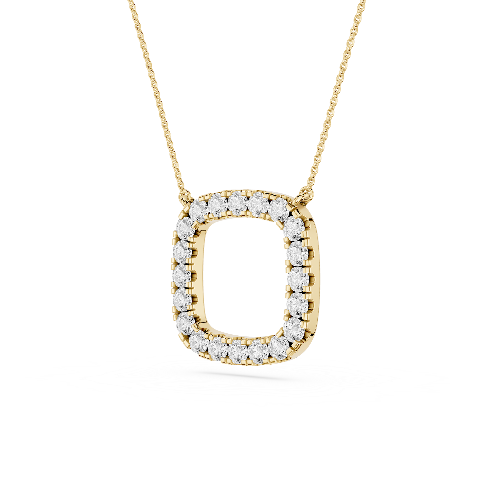 Round Halo Lab Grown Diamond Pendant