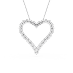 Diamond Heart Outline Pendant