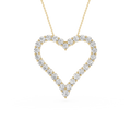 Diamond Heart Outline Pendant