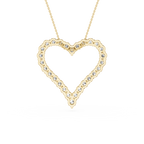 Diamond Heart Outline Pendant