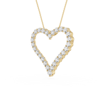 Diamond Heart Outline Pendant