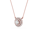 Round Halo Lab Grown Diamond Pendant