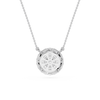 Round Halo Lab Grown Diamond Pendant