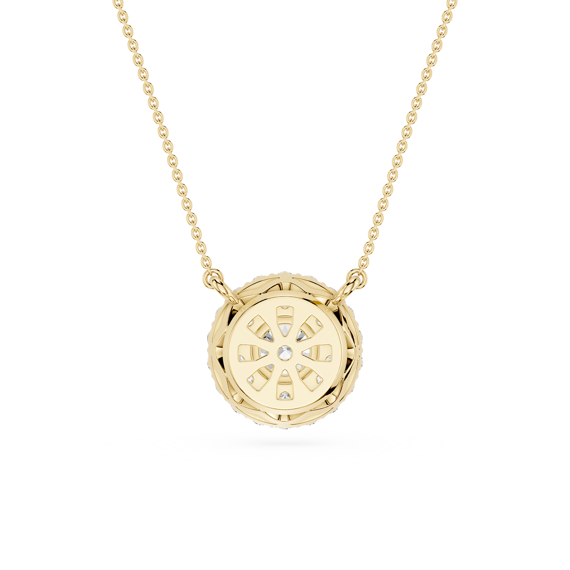 Round Halo Lab Grown Diamond Pendant