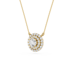 Round Halo Lab Grown Diamond Pendant