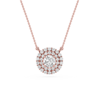 Round Halo Lab Grown Diamond Pendant
