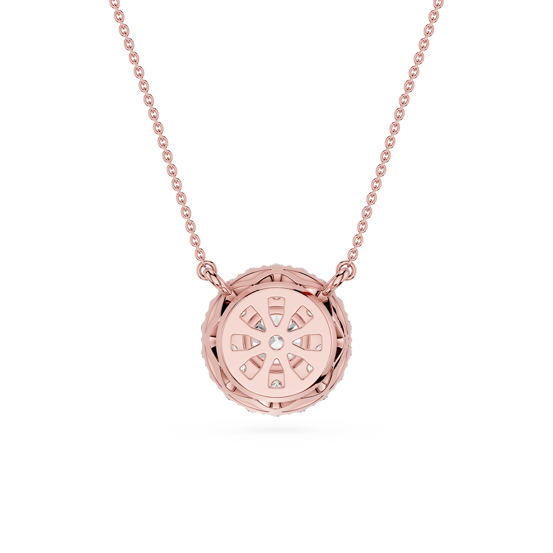 Round Halo Lab Grown Diamond Pendant