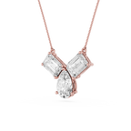 Trio Diamond Drop Lab Grown Pendant
