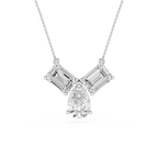 Trio Diamond Drop Lab Grown Pendant