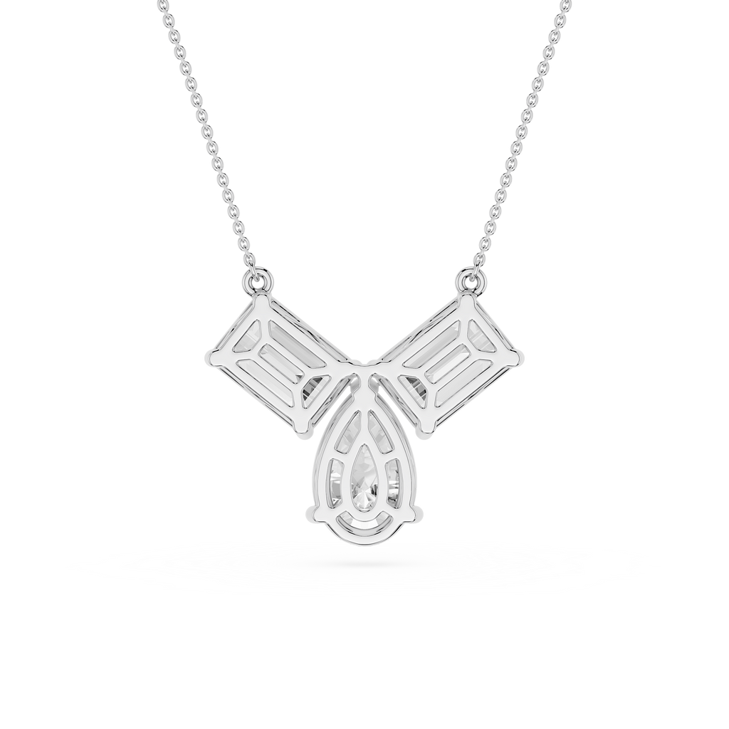 Trio Diamond Drop Lab Grown Pendant