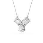 Trio Diamond Drop Lab Grown Pendant