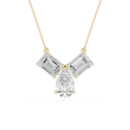 Trio Diamond Drop Lab Grown Pendant