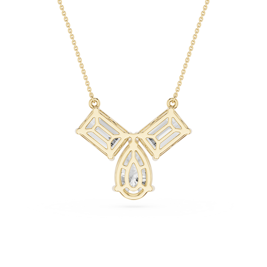 Trio Diamond Drop Lab Grown Pendant