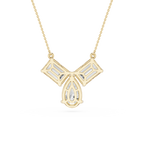 Trio Diamond Drop Lab Grown Pendant
