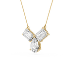 Trio Diamond Drop Lab Grown Pendant