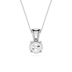 Round Solitaire Lab Grown Diamond Pendant