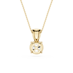 Round Solitaire Lab Grown Diamond Pendant