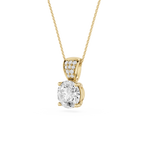Round Solitaire Lab Grown Diamond Pendant