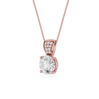 Round Solitaire Lab Grown Diamond Pendant