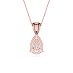 Pear Cut Solitaire Lab Grown Diamond Pendant