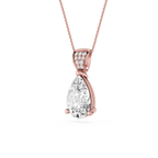 Pear Cut Solitaire Lab Grown Diamond Pendant