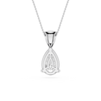 Pear Cut Solitaire Lab Grown Diamond Pendant