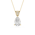Pear Cut Solitaire Lab Grown Diamond Pendant