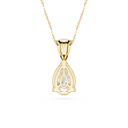 Pear Cut Solitaire Lab Grown Diamond Pendant