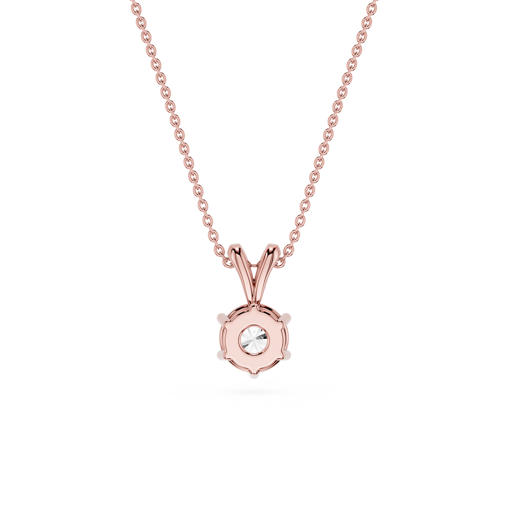 Classic Round Solitaire Lab Grown Diamond Pendant