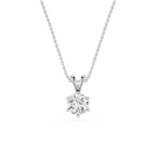 Classic Round Solitaire Lab Grown Diamond Pendant
