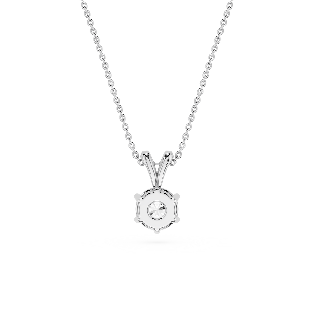 Classic Round Solitaire Lab Grown Diamond Pendant