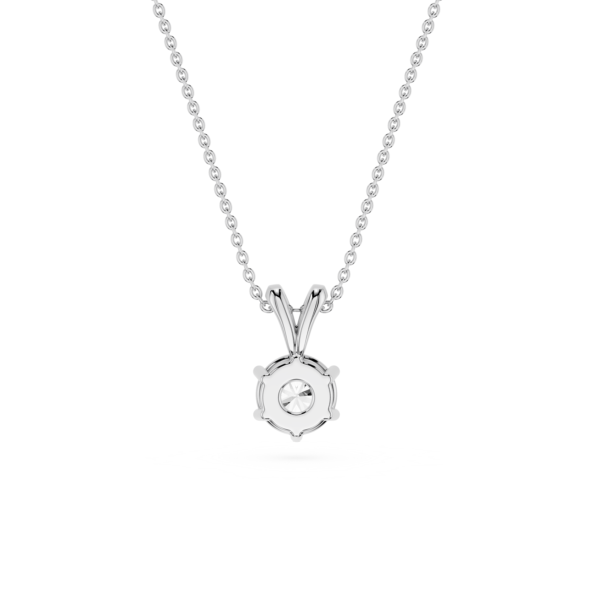 Classic Round Solitaire Lab Grown Diamond Pendant