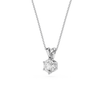 Classic Round Solitaire Lab Grown Diamond Pendant