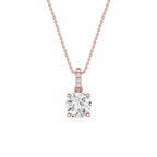 Round Solitaire Lab Grown Diamond Pendant