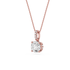 Round Solitaire Lab Grown Diamond Pendant