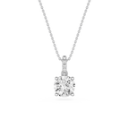 Round Solitaire Lab Grown Diamond Pendant