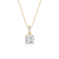 Round Solitaire Lab Grown Diamond Pendant