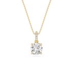 Round Solitaire Lab Grown Diamond Pendant