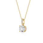 Round Solitaire Lab Grown Diamond Pendant