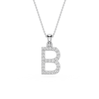 Lab Grown Diamond Initial B Pendant