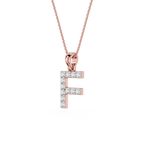 Lab Grown Diamond Initial F Pendant