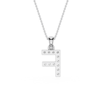 Lab Grown Diamond Initial F Pendant