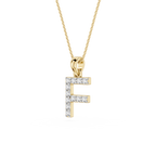 Lab Grown Diamond Initial F Pendant