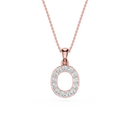 Lab Grown Diamond Initial O Pendant