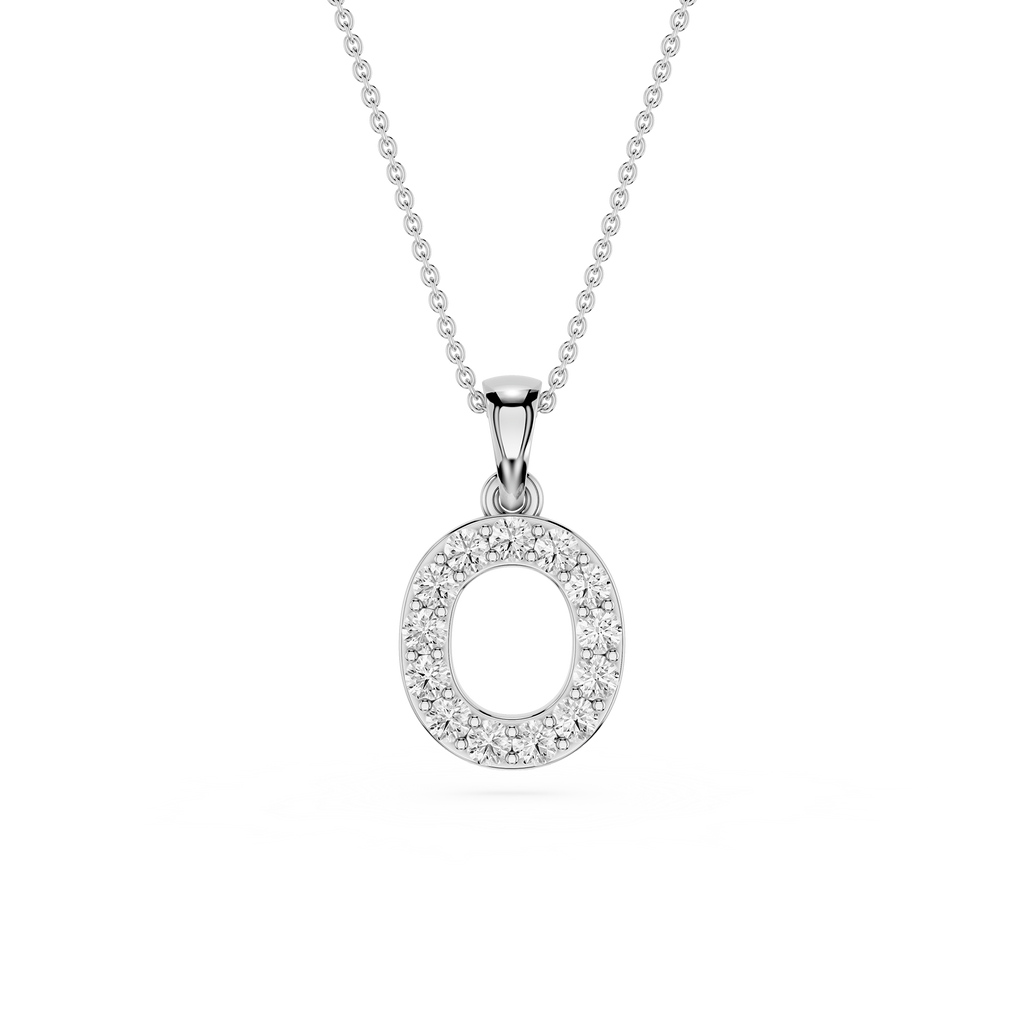 Lab Grown Diamond Initial O Pendant