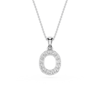 Lab Grown Diamond Initial O Pendant