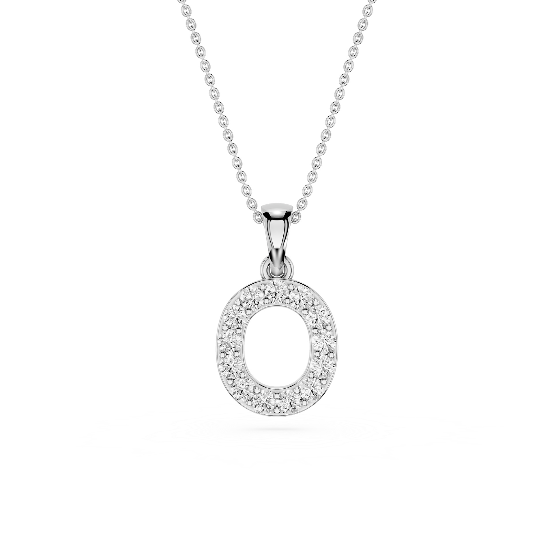Lab Grown Diamond Initial O Pendant