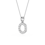 Lab Grown Diamond Initial O Pendant