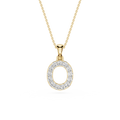 Lab Grown Diamond Initial O Pendant