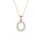Lab Grown Diamond Initial O Pendant
